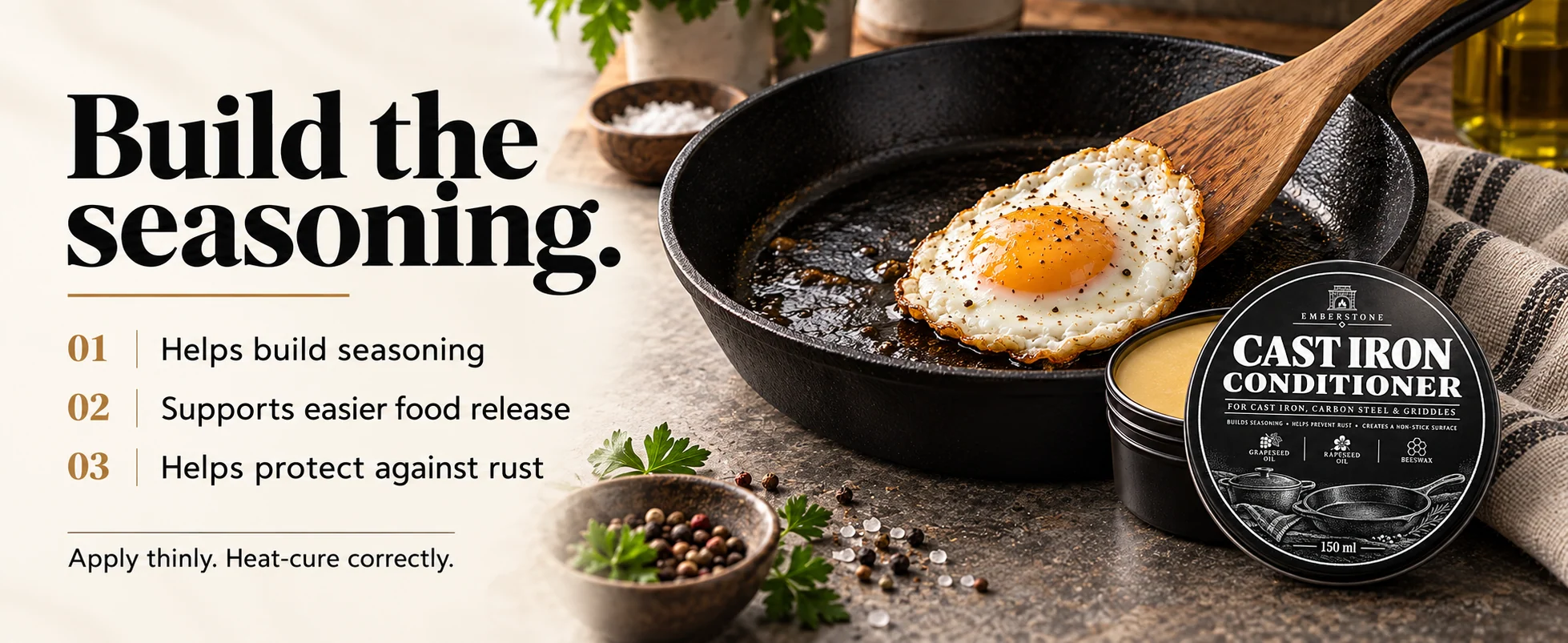 Cast Iron Conditioner — seasoning