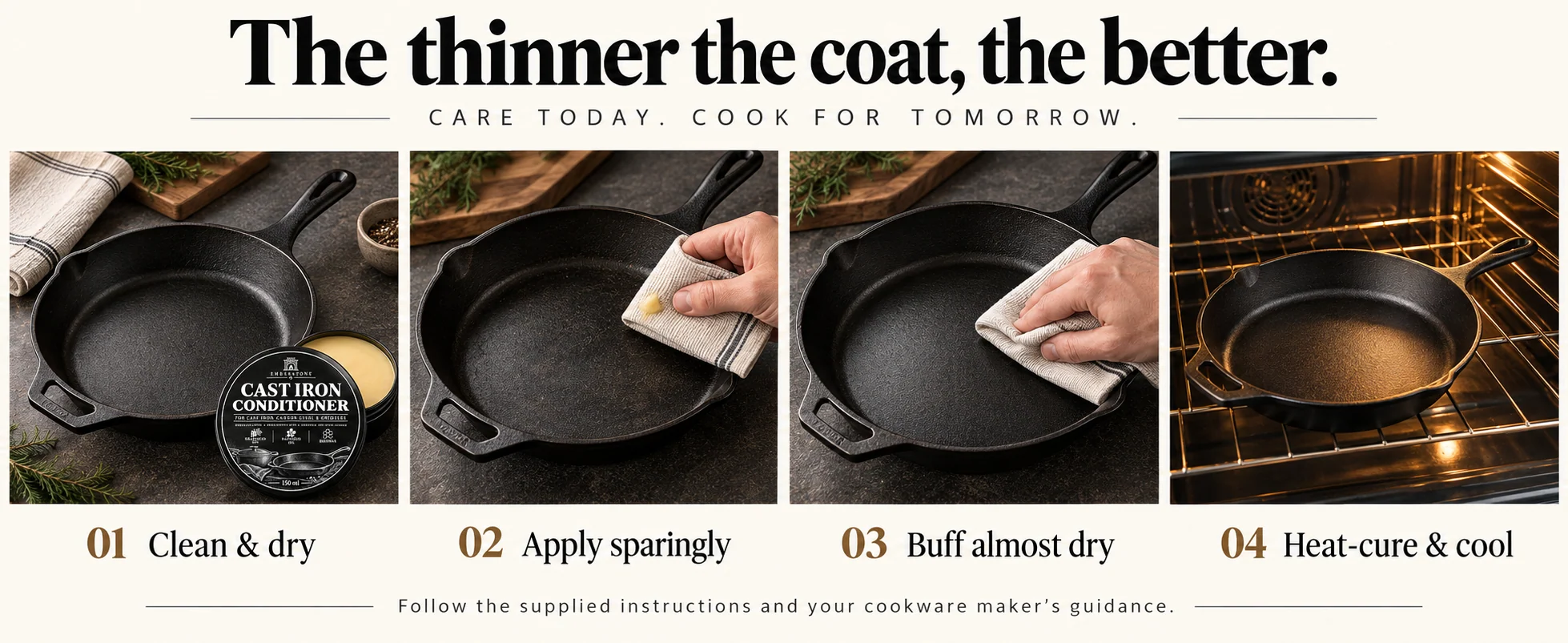 Cast Iron Conditioner — care