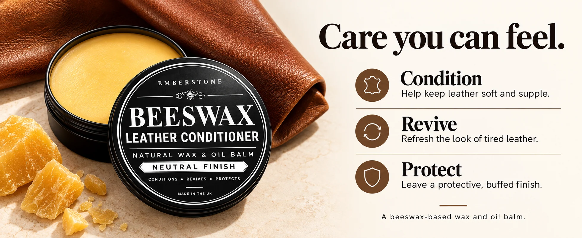 Beeswax Leather Conditioner — blend