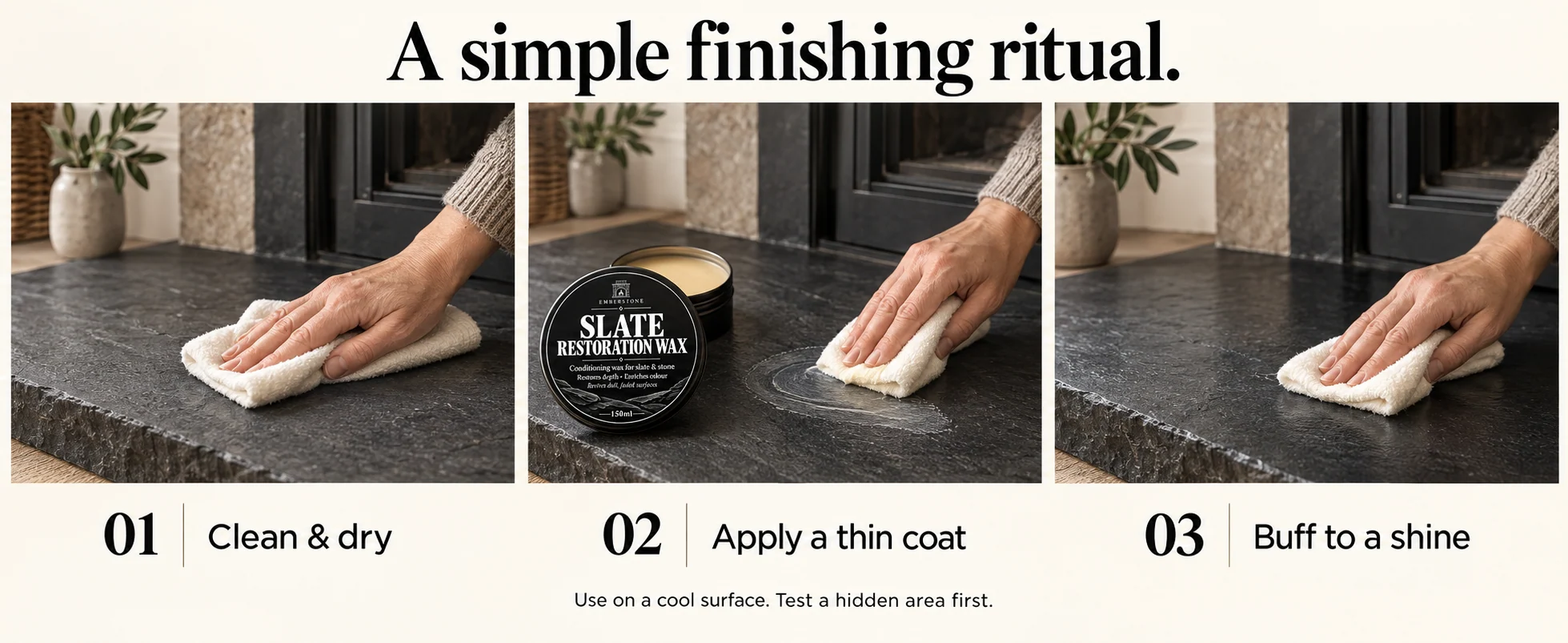 Slate Restoration Wax — care ritual